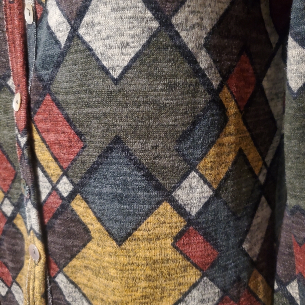 Women's Abstract Button Up Duster. - image 2